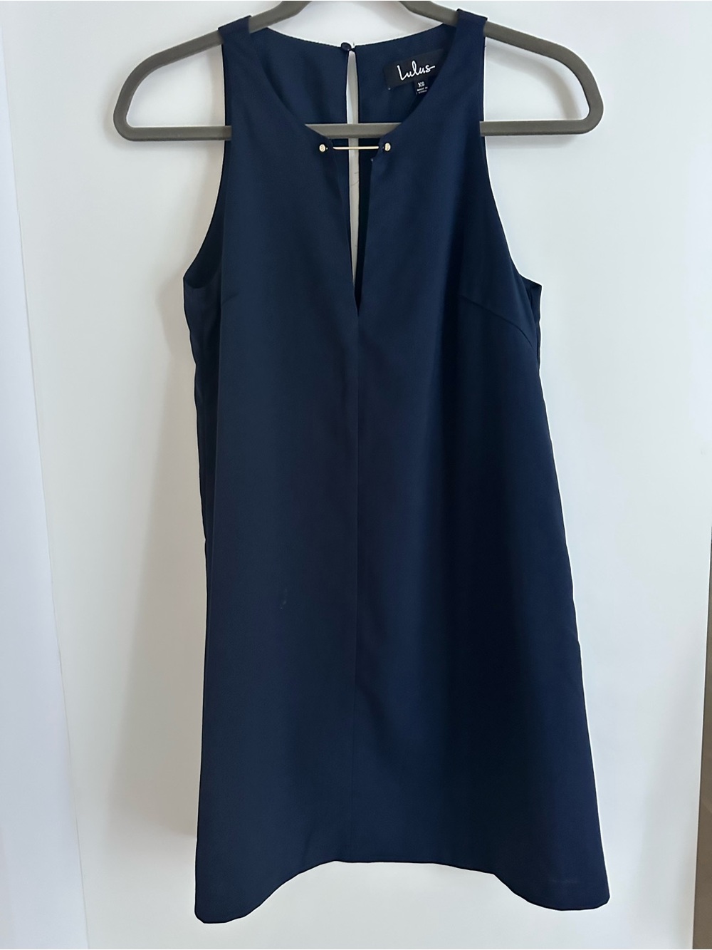 Lulu's Navy Keyhole Shift Dress
